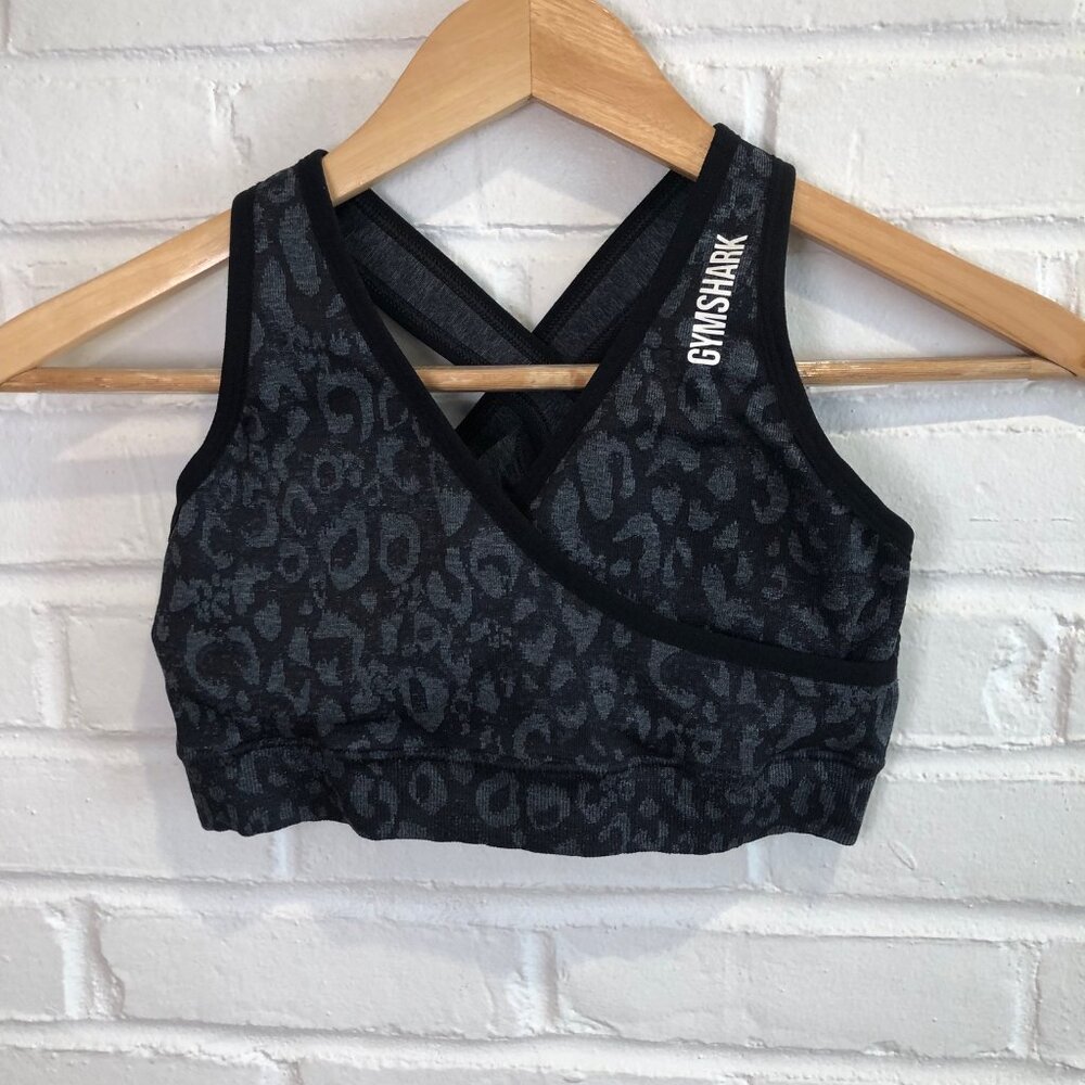 Gymshark Adapt Animal Seamless Sports Bra - Black Women's Small